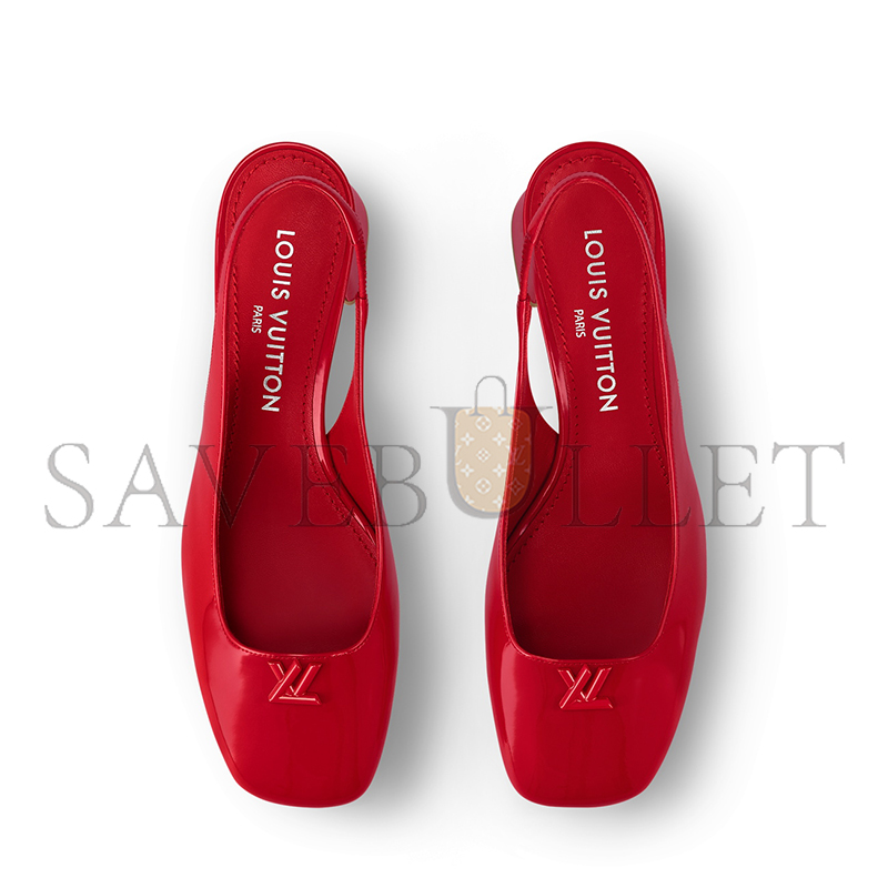 LOUIS VUITTON SWING SLINGBACK PUMP 1AGUDO LOUIS VUITTON SWING SLINGBACK PUMP 1AGUDO